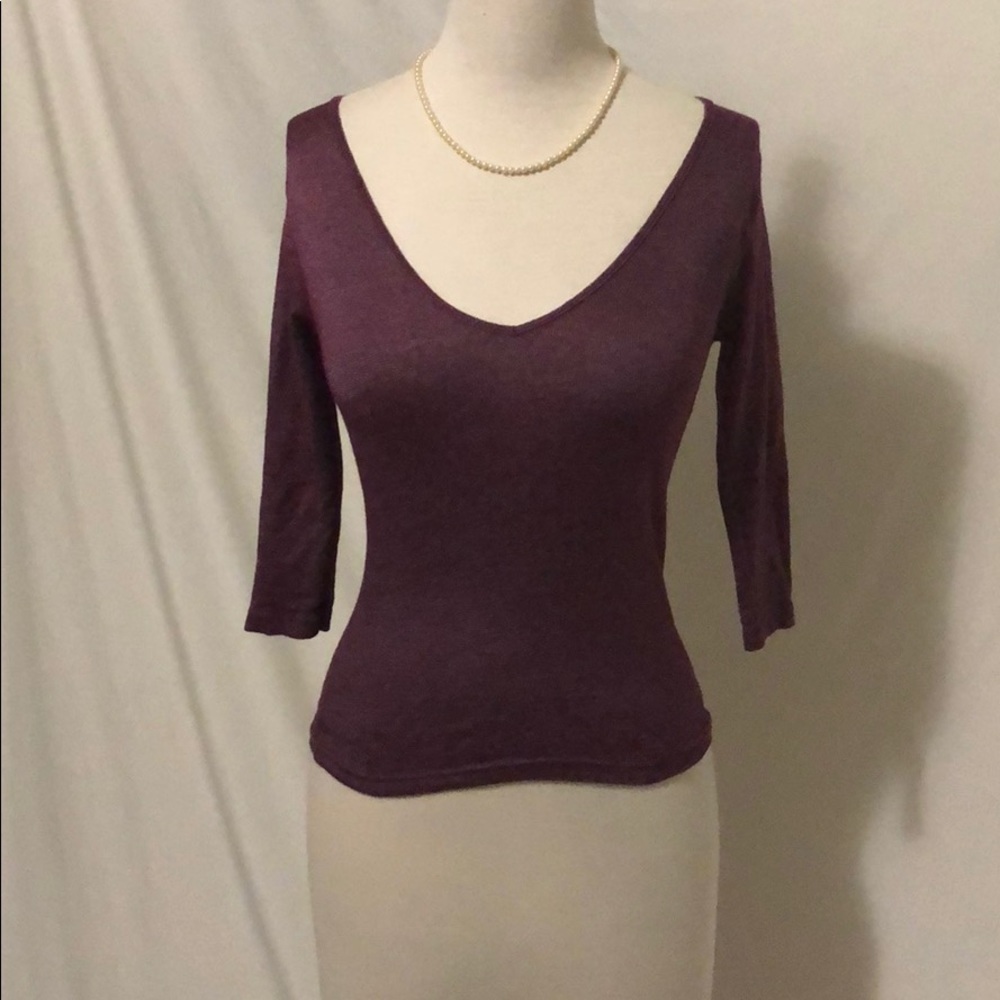 🌸 Michael Stars purple top